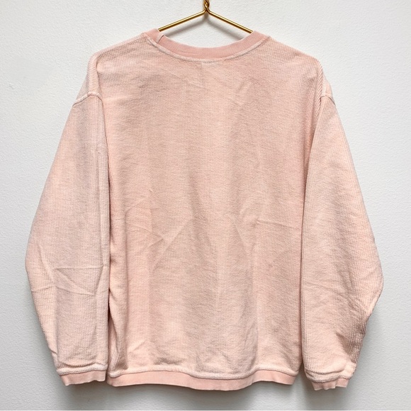 Oat Collective WEEKEND Corded Ribbed Sweatshirt Size Small Urban Pink - Picture 3 of 6